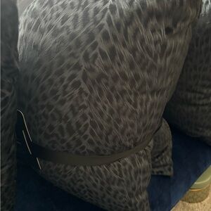 bebe Black Patterned Pillow